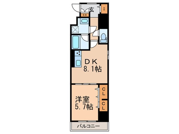 ヴェリテ鷺ノ宮の物件間取画像